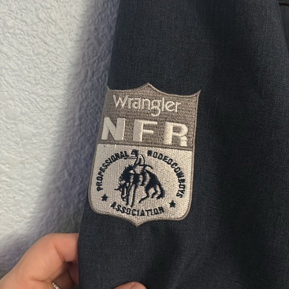 ProRodeo Gear coat. Medium. Like new! Navy Blue - Picture 3 of 6